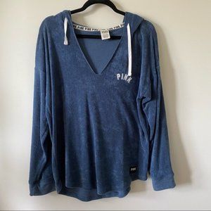 PINK Victoria's Secret Blue Oversized Sweater Small